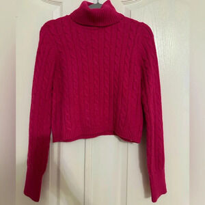 Pink cropped sweater NWT
